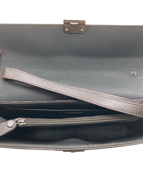 dunhill（ダンヒル）dunhill (ダンヒル) ダイヤルロック付セカンドバッグ ブラウンの古着・服飾アイテム