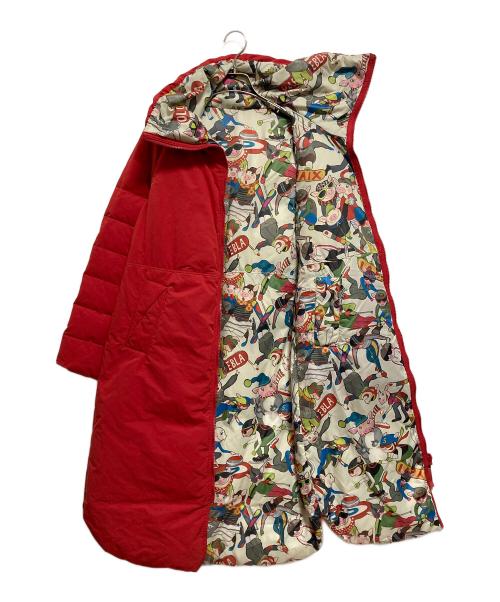 OLLEBOREBLA（アルベロベロ）OLLEBOREBLA (アルベロベロ) リバーシブルダウンコート レッド サイズ:不明の古着・服飾アイテム