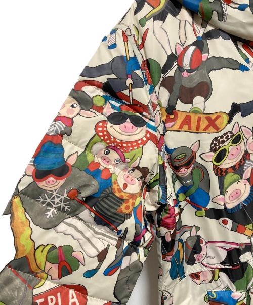 OLLEBOREBLA（アルベロベロ）OLLEBOREBLA (アルベロベロ) リバーシブルダウンコート レッド サイズ:不明の古着・服飾アイテム