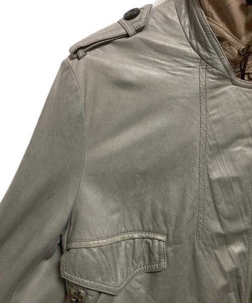 3.1 phillip lim（スリーワンフィリップリム）3.1 phillip lim (スリーワンフィリップリム) ラムレザージャケット グリーン サイズ:SIZE 4の古着・服飾アイテム