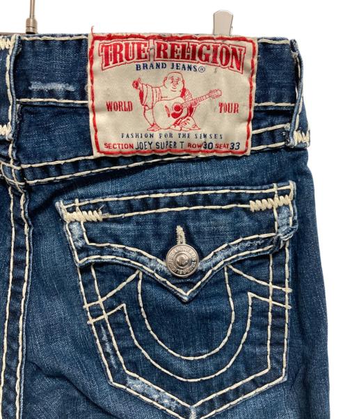 TRUE RELIGION（トゥルー レリジョン）TRUE RELIGION (トゥルー レリジョン) ダメージ加工フレアデニム インディゴ サイズ:W30の古着・服飾アイテム