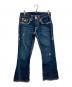 TRUE RELIGION（トゥルー レリジョン）の古着「ダメージ加工フレアデニム」｜インディゴ