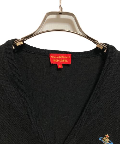 Vivienne Westwood RED LABEL（ヴィヴィアンウエストウッドレッドレーベル）Vivienne Westwood RED LABEL (ヴィヴィアンウエストウッドレッドレーベル) オーブ刺繍ウールカーディガン ブラック サイズ:Mの古着・服飾アイテム