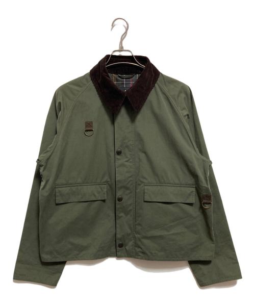 Barbour（バブアー）Barbour (バブアー) SPEY ピーチスキン コットン ショートレングスブルゾン オリーブ サイズ:Lの古着・服飾アイテム