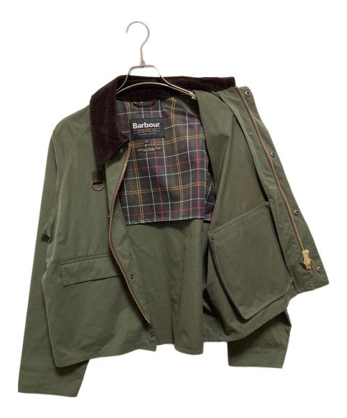 Barbour（バブアー）Barbour (バブアー) SPEY ピーチスキン コットン ショートレングスブルゾン オリーブ サイズ:Lの古着・服飾アイテム