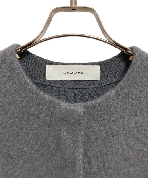 JOURNAL STANDARD（ジャーナルスタンダード）JOURNAL STANDARD (ジャーナルスタンダード) ダブルフェイスコクーンニットジャケット グレー サイズ:表記なしの古着・服飾アイテム