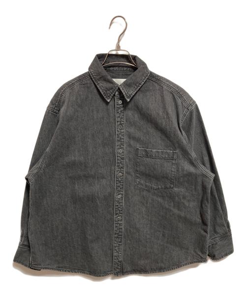 upper hights（アッパーハイツ）upper hights (アッパーハイツ) THE SENSE デニムシャツ ブラック サイズ:1の古着・服飾アイテム