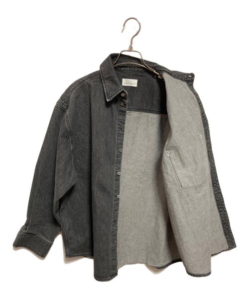 upper hights（アッパーハイツ）upper hights (アッパーハイツ) THE SENSE デニムシャツ ブラック サイズ:1の古着・服飾アイテム
