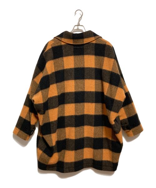 MM6 Maison Margiela（エムエムシックスメゾンマルジェラ）MM6 Maison Margiela (エムエムシックスメゾンマルジェラ) オーバーサイズブレストコート ブラック×オレンジ サイズ:40の古着・服飾アイテム