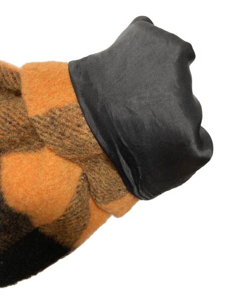 MM6 Maison Margiela（エムエムシックスメゾンマルジェラ）MM6 Maison Margiela (エムエムシックスメゾンマルジェラ) オーバーサイズブレストコート ブラック×オレンジ サイズ:40の古着・服飾アイテム