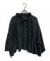 nest Robe（ネストローブ）の古着「リネンラッフルカラーブラウス」｜ネイビー