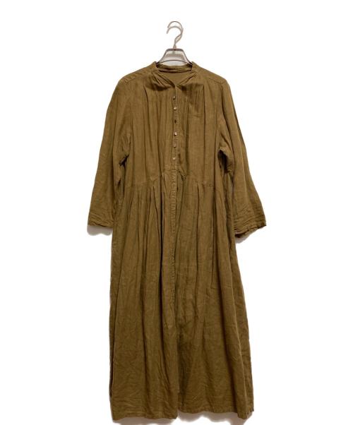 nest Robe（ネストローブ）nest Robe (ネストローブ) リネンワンピース ベージュ サイズ:Fの古着・服飾アイテム