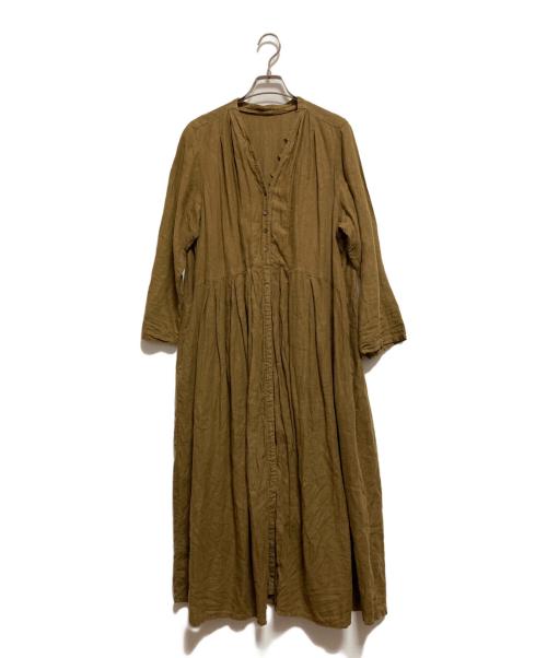 nest Robe（ネストローブ）nest Robe (ネストローブ) リネンワンピース ベージュ サイズ:Fの古着・服飾アイテム