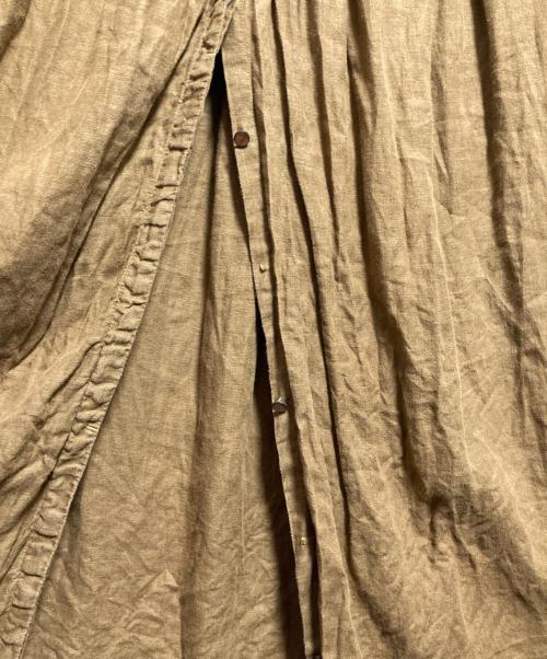 nest Robe（ネストローブ）nest Robe (ネストローブ) リネンワンピース ベージュ サイズ:Fの古着・服飾アイテム