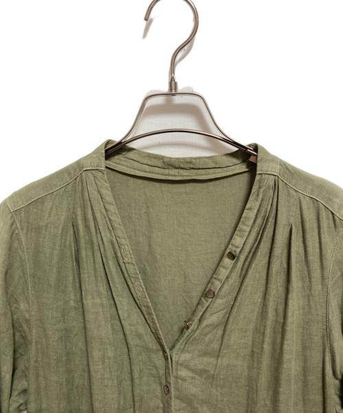 nest Robe（ネストローブ）nest Robe (ネストローブ) リネンワンピース グリーン サイズ:FREEの古着・服飾アイテム
