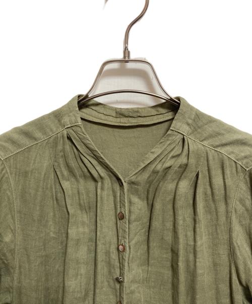 nest Robe（ネストローブ）nest Robe (ネストローブ) リネンワンピース グリーン サイズ:FREEの古着・服飾アイテム