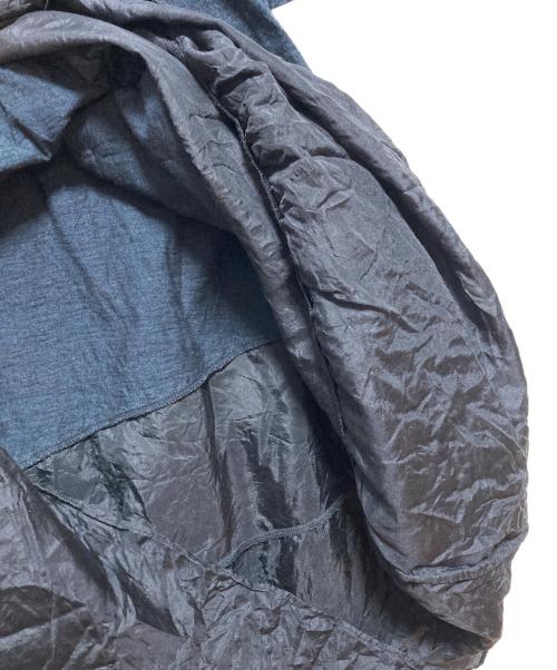 45rpm（45アールピーエム）45rpm (45アールピーエム) シルクフリル切替ワンピース インディゴ サイズ:Mの古着・服飾アイテム