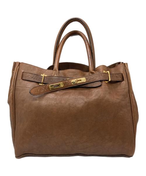 SITA PARANTICA（シータパランティカ）SITA PARANTICA (シータパランティカ) レザートートバッグ ブラウンの古着・服飾アイテム