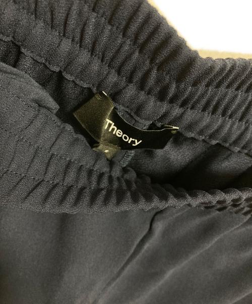 theory（セオリー）theory (セオリー) Satin Crepe Straight Pull On Pant ネイビー サイズ:S 未使用品の古着・服飾アイテム