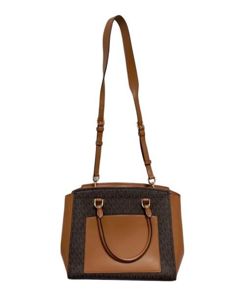 MICHAEL KORS（マイケル・コース）MICHAEL KORS (マイケル・コース) 2WAYショルダーバッグ ブラウンの古着・服飾アイテム