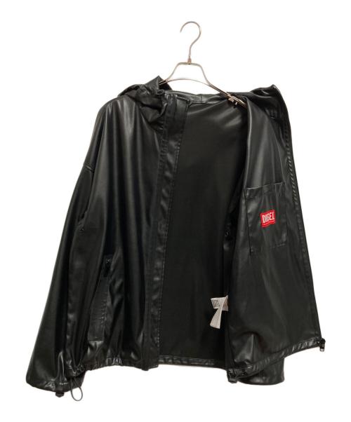 DIESEL（ディーゼル）DIESEL (ディーゼル) G-Bonny-N1 フェイクレザージャケット ブラック サイズ:48の古着・服飾アイテム