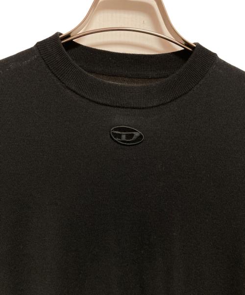 DIESEL（ディーゼル）DIESEL (ディーゼル) K-GARTH クルーネックニット ブラック サイズ:Sの古着・服飾アイテム