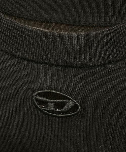 DIESEL（ディーゼル）DIESEL (ディーゼル) K-GARTH クルーネックニット ブラック サイズ:Sの古着・服飾アイテム