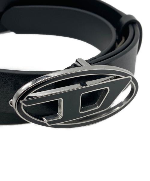 DIESEL（ディーゼル）DIESEL (ディーゼル) B-1DR ロゴバックルレザーベルト ブラック サイズ:85/34の古着・服飾アイテム