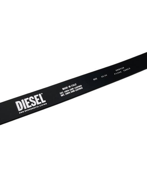 DIESEL（ディーゼル）DIESEL (ディーゼル) B-1DR ロゴバックルレザーベルト ブラック サイズ:85/34の古着・服飾アイテム