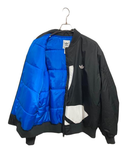 adidas（アディダス）adidas (アディダス) チラックス ロゴ パデッドジャケット ブラック サイズ:3XLの古着・服飾アイテム