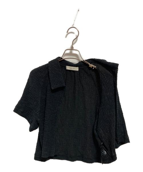 PUBLIC TOKYO（パブリックトウキョウ）PUBLIC TOKYO (パブリックトウキョウ) スラブリブフロントジップTOP ブラック サイズ:FREEの古着・服飾アイテム