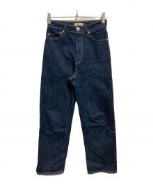 YANUK（ヤヌーク）の古着「ボーイズストレート LEA デニムパンツ」｜インディゴ