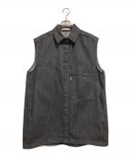 ETRE×EDWINエトレ×エドウィン）の古着「スリーブレスデニムミニワンピース」｜ブラック