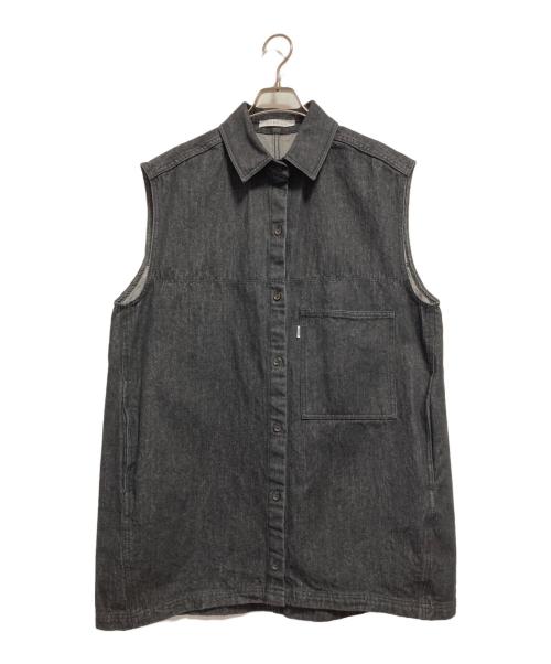 ETRE（エトレ）etre (エトレ) EDWIN (エドウィン) スリーブレスデニムミニワンピース ブラック サイズ:Mの古着・服飾アイテム