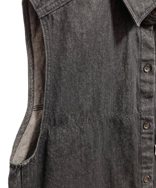 ETRE（エトレ）etre (エトレ) EDWIN (エドウィン) スリーブレスデニムミニワンピース ブラック サイズ:Mの古着・服飾アイテム