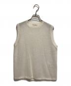 Plageプラージュ）の古着「ニットベスト」｜ホワイト