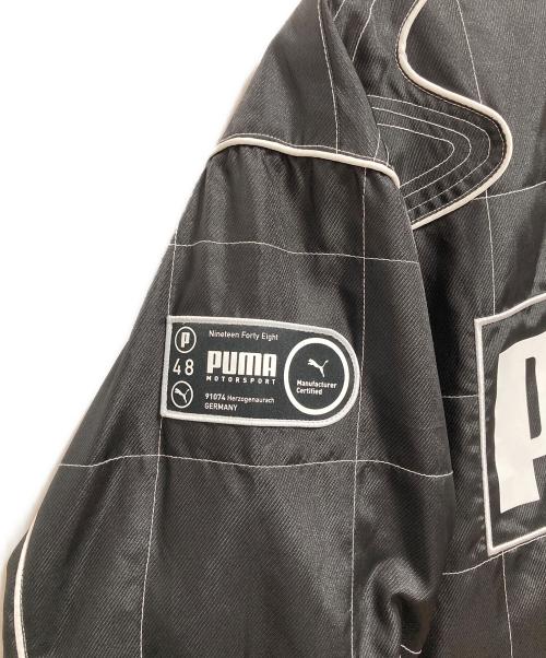 PUMA（プーマ）PUMA (プーマ) アーカイブ シーズナル リラックス レーサー ジャケット ブラック サイズ:Mの古着・服飾アイテム