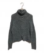 Plageプラージュ）の古着「ALPACA MIX BUTTON ニット」｜グレー