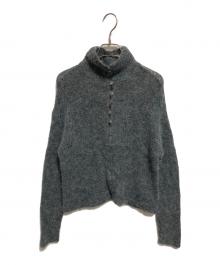 Plage（プラージュ）の古着「ALPACA MIX BUTTON ニット」｜グレー