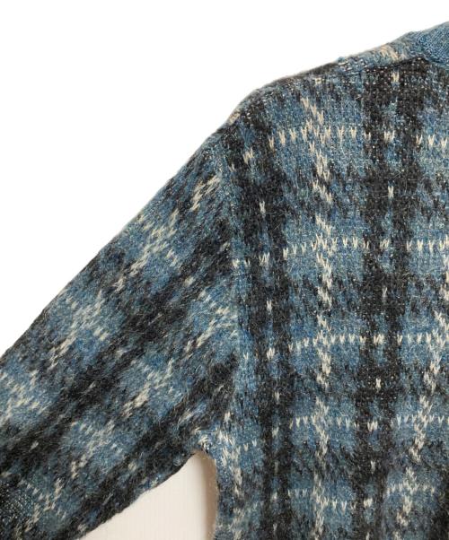 Citation Club by PURITAN（サイテーション クラブ バイ ピューリタン）citation club by PURITAN (サイテーション クラブ バイ ピューリタン) モヘア混Vネックニット ブルー サイズ:42の古着・服飾アイテム