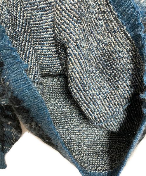 Citation Club by PURITAN（サイテーション クラブ バイ ピューリタン）citation club by PURITAN (サイテーション クラブ バイ ピューリタン) モヘア混Vネックニット ブルー サイズ:42の古着・服飾アイテム