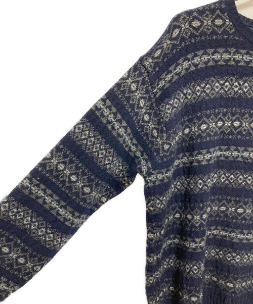 POLO RALPH LAUREN（ポロ・ラルフローレン）POLO RALPH LAUREN (ポロ・ラルフローレン) フェアアイルニット ネイビー サイズ:XLの古着・服飾アイテム