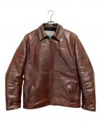 Aero LEATHERエアロレザー）の古着「ホースレザージャケット」｜ブラウン