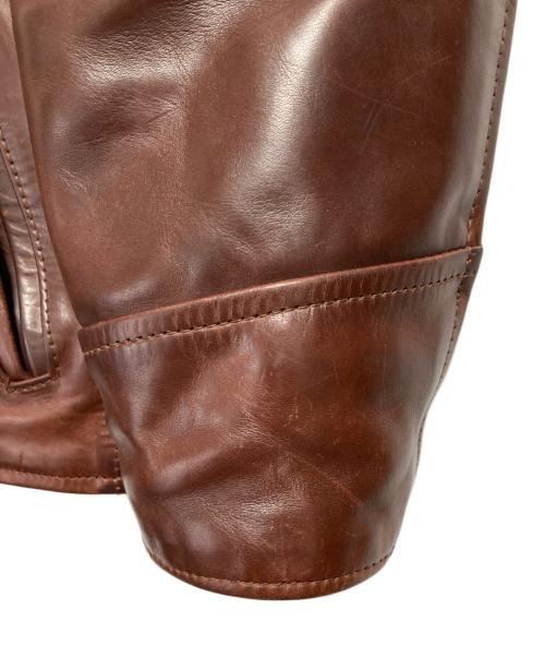 Aero LEATHER（エアロレザー）Aero LEATHER (エアロレザー) ホースレザージャケット ブラウン サイズ:SIZE 40の古着・服飾アイテム
