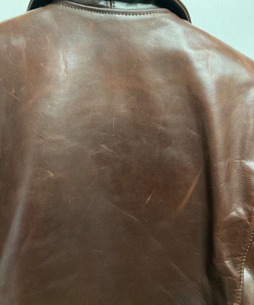 Aero LEATHER（エアロレザー）Aero LEATHER (エアロレザー) ホースレザージャケット ブラウン サイズ:SIZE 40の古着・服飾アイテム