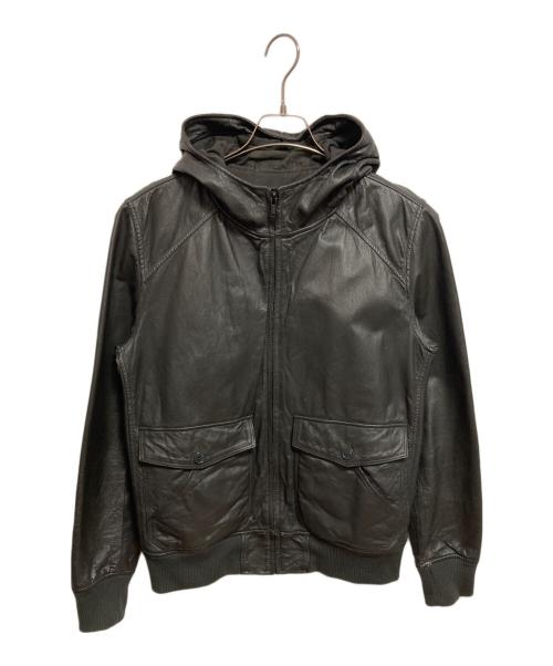 Hysteric Glamour（ヒステリックグラマー）Hysteric Glamour (ヒステリックグラマー) レザーフーデットジャケット ブラック サイズ:Lの古着・服飾アイテム