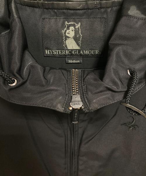 Hysteric Glamour（ヒステリックグラマー）Hysteric Glamour (ヒステリックグラマー) ナイロンフーデットジャケット ブラック サイズ:Mの古着・服飾アイテム