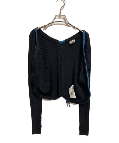 DIESEL（ディーゼル）DIESEL (ディーゼル) M-OIRA カーディガン ブラック サイズ:Sの古着・服飾アイテム