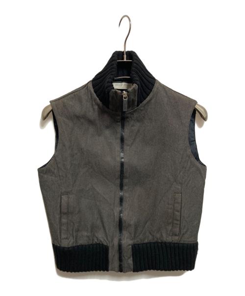 MIU MIU（ミュウミュウ）MIU MIU (ミュウミュウ) デニムジップベスト インディゴ サイズ:44の古着・服飾アイテム