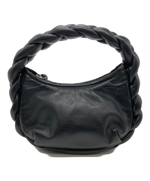 HEREU（ヘリュー）HEREU (ヘリュー) Espiga MINI レザー ハンドバッグ ブラックの古着・服飾アイテム